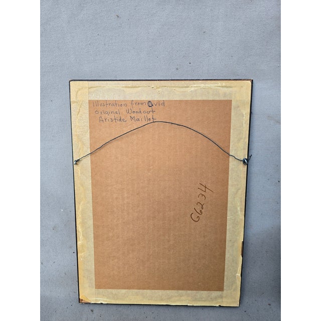 Wood Mid 20th Century Aristides Maillol Woodcut Trees For Sale - Image 7 of 8