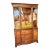 Vintage 1950 Petite Mahogany Breakfront China Hutch For Sale