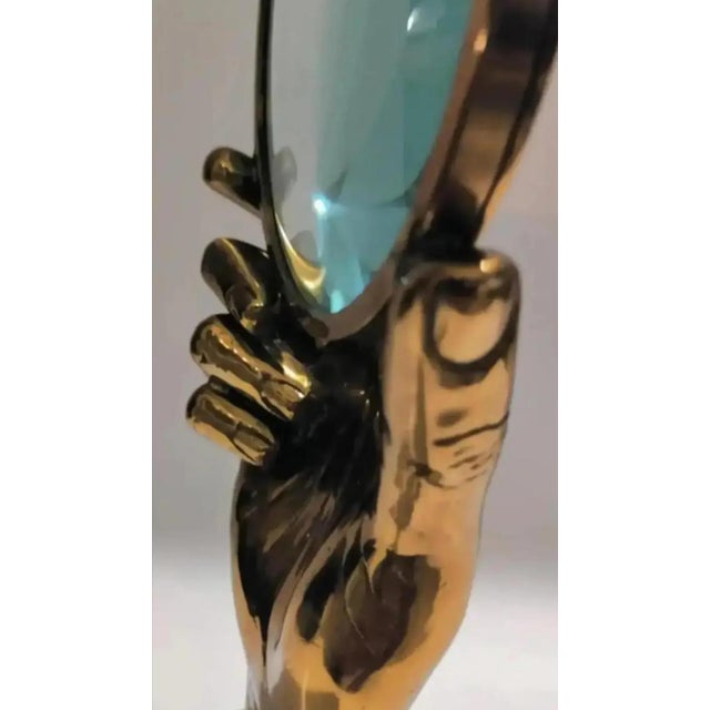 Maitland-Smith Figural Hand Shaped Desktop Magnifying Glass For Sale In Atlanta - Image 6 of 12