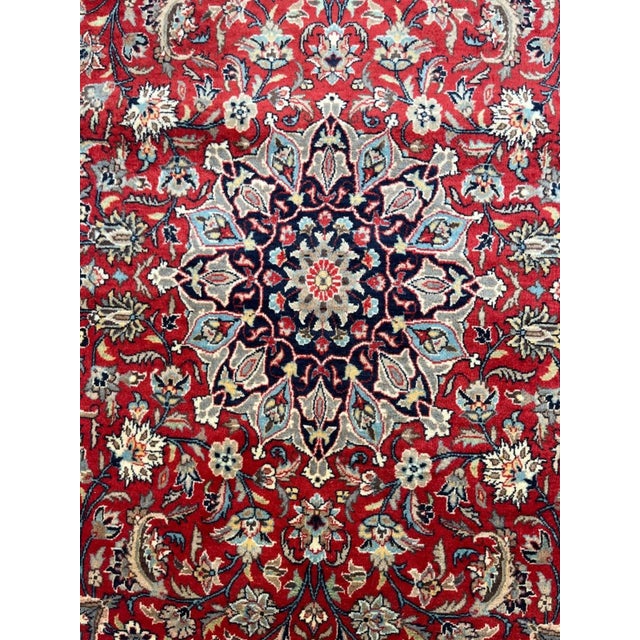 Wool pile Persian Tabriz style rug hand woven in Pakistan-