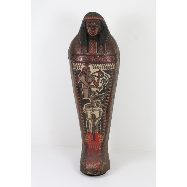1st Half 20th Century Polychrome Theater Papier-Mâché Sarcophagus Cover, 1950s For Sale - Image 11 of 11