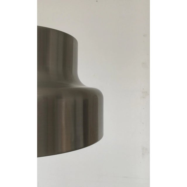 Silver Mid-Century German Metal Pendant Lamp For Sale - Image 8 of 18