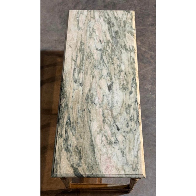 French Coffee Table with Marble Top, 1920s For Sale - Image 6 of 18
