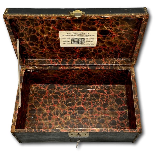 Original Antique Locking Document Box From Milton Massachusetts First Congregational Church Parish - Circa Mid 19th Century For Sale - Image 16 of 18