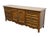 DREXEL FURNITURE Cabernet Collection Solid Pecan French Provincial 78" Triple Door Dresser 306-134 32" High 78" Wide 19.5"...
