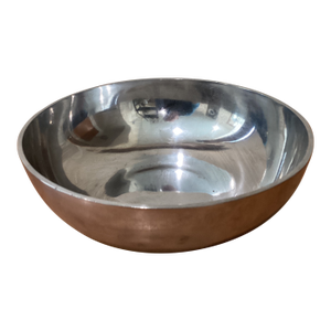 Mid 20th Century Polished Stainless Steel Asian Serving Bowl Stamped
