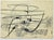 Charcoal and watercolor realized by Mino Maccari in 1960s. Hand signed lower right. with another drawing on rear. This...