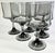 Smoky Grey Mid-Century Goblets- Set of Six For Sale - Image 6 of 12
