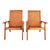 1960s Mexican Mid-Century Modern Woven Lounge Chairs - A Pair For Sale
