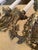 Baroque Antique French Rocco Triple-Arm Electric Wall Sconces in the Highly Sought After Baroque - a Pair For Sale - Image 3 of 6