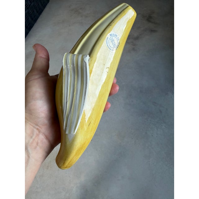 Italian Glazed Ceramic Banana Sculpture (After Warhol) (After Maurizio Cattelan) For Sale - Image 11 of 18