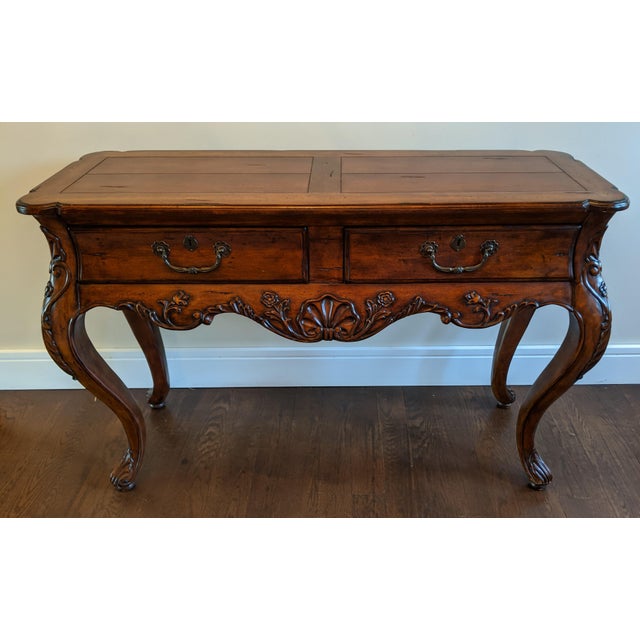 Vintage Queen Anne Hekman Console Table Chairish