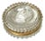 French Baccarat Crystal Patch Box with Sulfide Cameo of Psyche, 1840-1860 For Sale