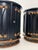 Pair of Oversized Round Bamboo and Rattan Nightstands or Accent Tables For Sale - Image 4 of 12