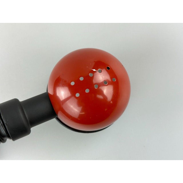 Mid-Century Modern Space Age Gooseneck Clamp Lamp in Metal, 1960s For Sale - Image 3 of 14