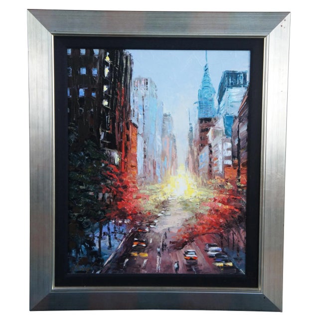 Elena Bond Forever New York Impressionist Cityscape Street Scene Giclee 42" For Sale - Image 13 of 13