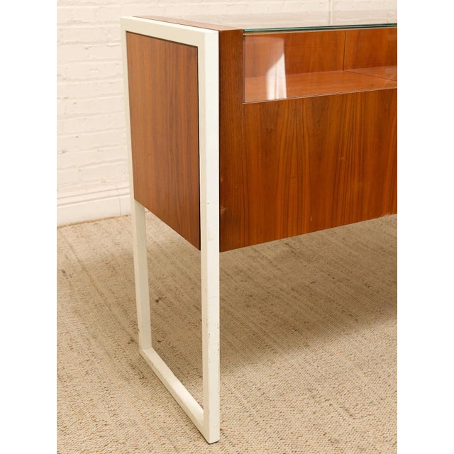 Mid 20th Century Danish Modern Wood & Glass Jewelry Display Case For Sale - Image 10 of 12