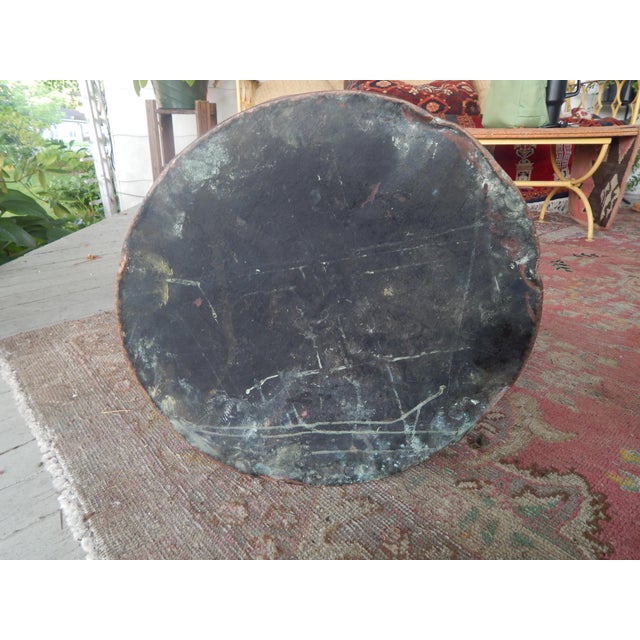 Copper Early 20th Century Copper Lidded Wash Barrel - Firewood Holder For Sale - Image 8 of 11