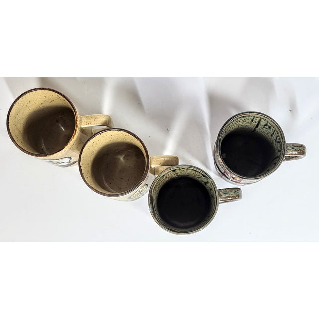 Mid-Century Otogiri Mugs- Set of Four For Sale - Image 4 of 8