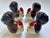 Cream 1970s Magnetic Glazed Ceramic Turkey Salt & Pepper Shakers - Set of 4 For Sale - Image 8 of 18
