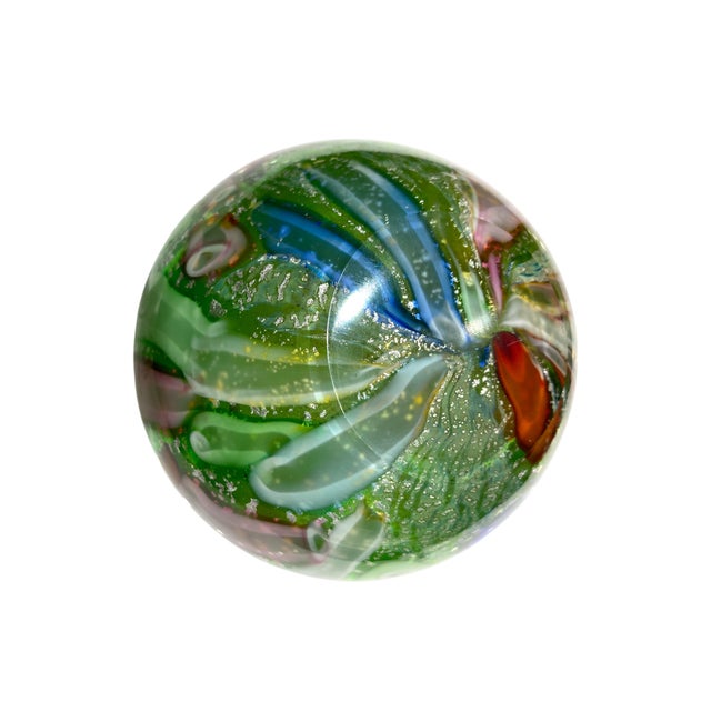Murano Arte Vetraria Muranese AVeM Hand Blown Tutti Frutti Art Glass Vase For Sale - Image 10 of 15