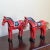 Wood Vintage Handcrafted European Wooden Folk Art Horses — a Pair For Sale - Image 7 of 11