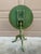 Antique Regency Allegorical Flip Top Green Painted Walnut Side Table For Sale - Image 14 of 14