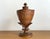 Brown Neoclassical Empire Pedestal and Vase in Carved Fruitwood with Bird Decoration, France, Early 19th Century For Sale - Image 8 of 8