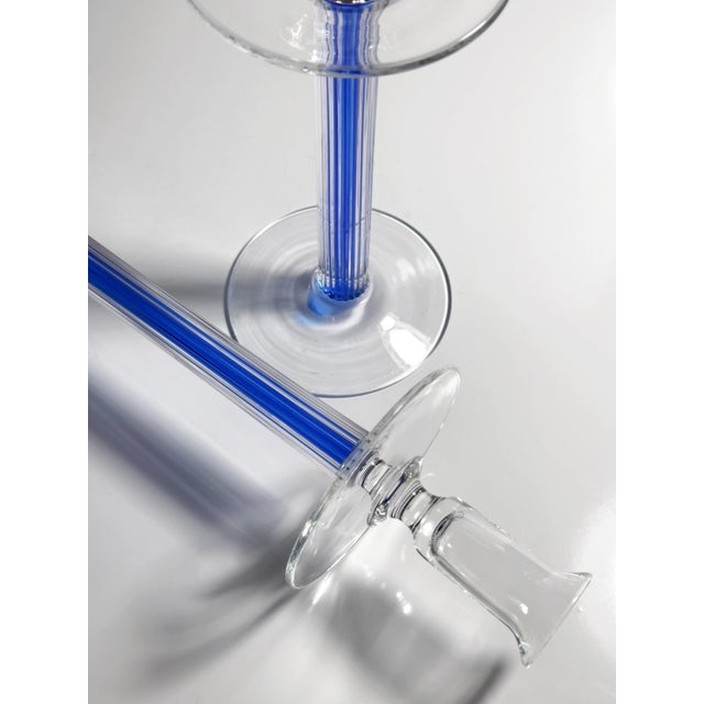 1980s Glass Candleholders from IVV Italia, 1980s, Set of 2 For Sale - Image 5 of 6