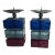 Shlomi Haziza Tri-Color Chunky Lucite Candlesticks With Metal Tops - a Pair For Sale