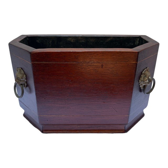 Antique Mahogany Planter For Sale