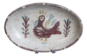 Vintage French Ceramic Tray by Gustave Reynaud. 1960s