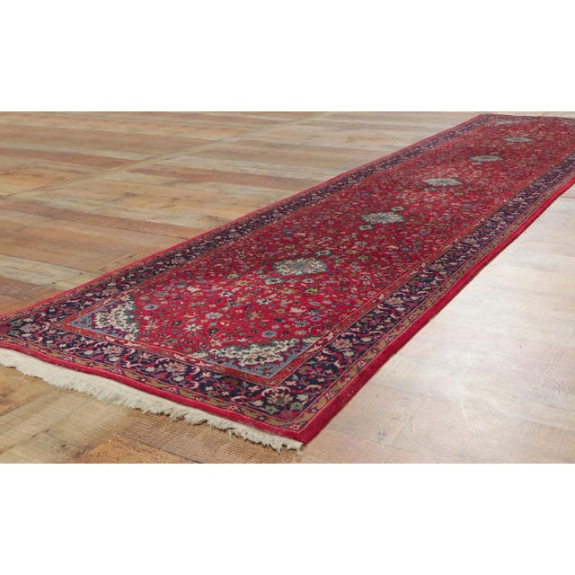 Textile Vintage Chinese Silk-Wool Runner - 02'06 X 10'08 For Sale - Image 7 of 9