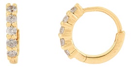 Example of Huggies and Hoop Earrings