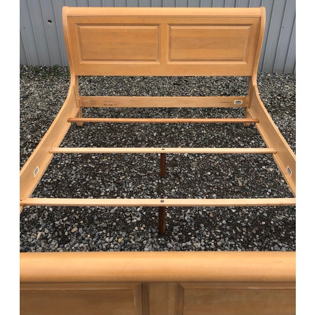 Ethan Allen Country French Sleigh Bed Queen Size Chairish