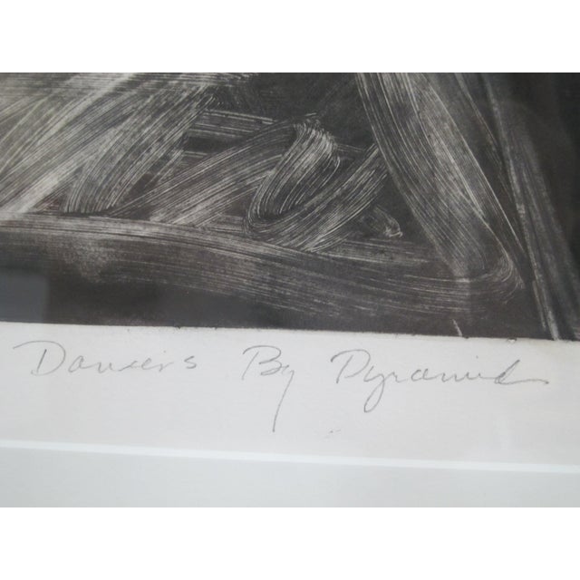 Irana Roni Shepherd Signed Framed Mono Print Dancers by Pyramid For Sale - Image 4 of 6
