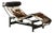 LC 4 Chaise Lounge in Brown, White and Black Cowhide Fur by Le Corbusier for Cassina For Sale