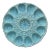 19th Century Majolica Aqua Shell Oyster Platter Sarreguemines For Sale