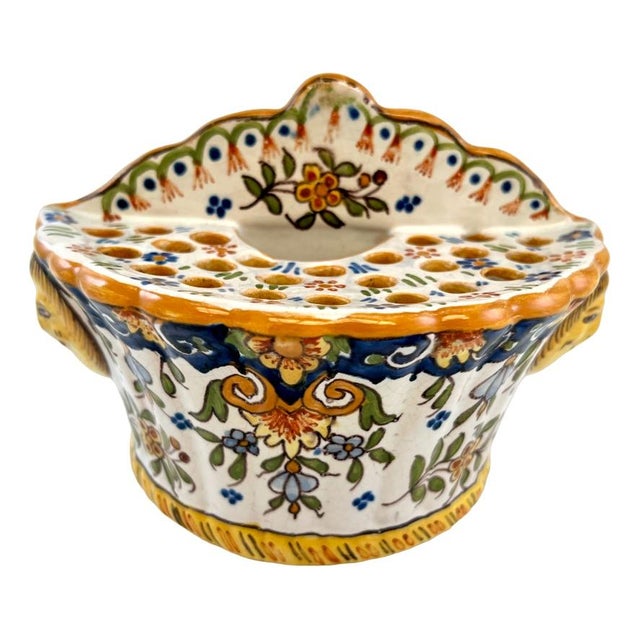 Cream Earthenware Vase from Desvres, 1890s For Sale - Image 8 of 8