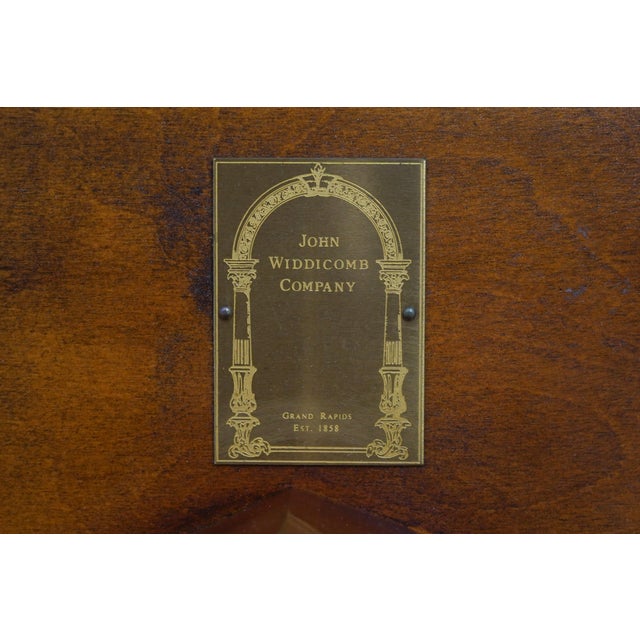 John Widdicomb Cherry Pedestal Oval Center Table For Sale - Image 13 of 13