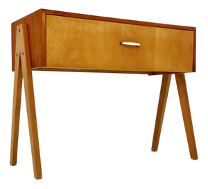 Mid-Century German Beech Side Table, 1950s