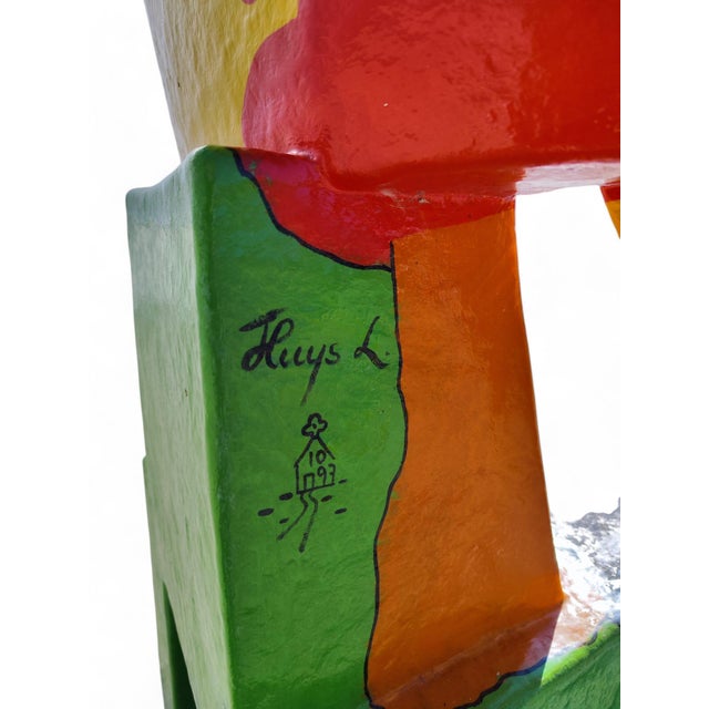 Sculptural Chair and Table by Ludo Huys, 1990s, Set of 2 For Sale - Image 10 of 17