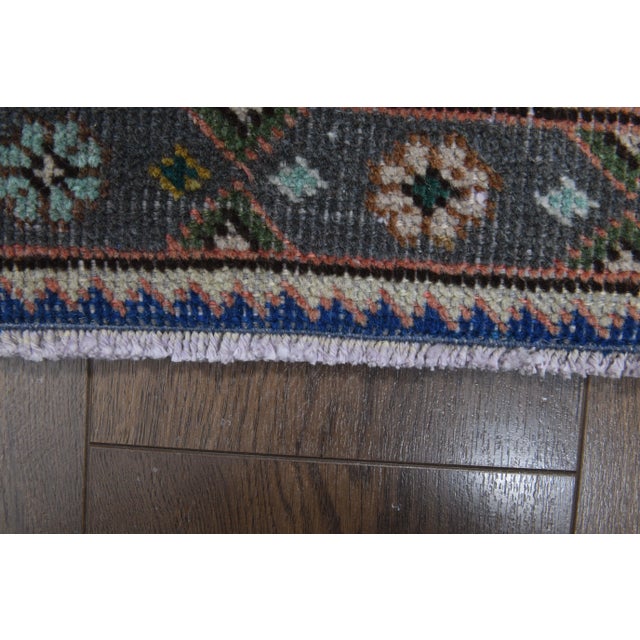 Textile 1970s Vintage Persian Handmade Wool Orange Oversized Area Rug For Sale - Image 7 of 11