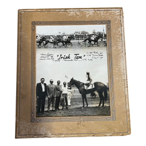 1960s Equestrian Photograph of a Horse Race Winner at Monmouth Park n.j.