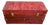 Steamer Trunk in Barn Red For Sale