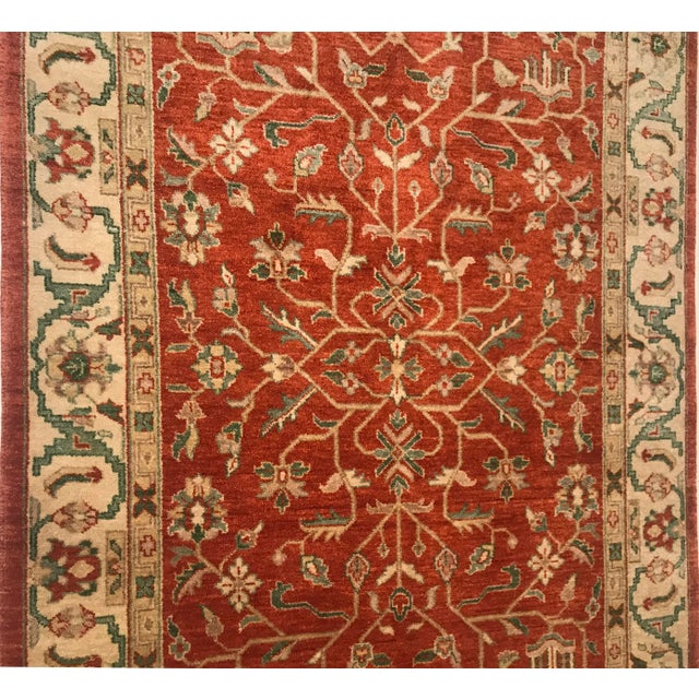 Vintage Indian Rug, 1960s For Sale - Image 4 of 7