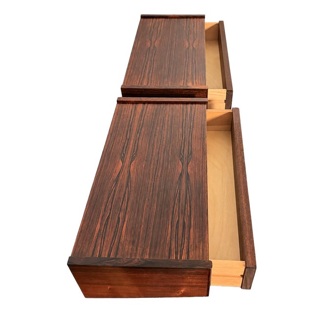 Floating Bedside Tables by Melvin Mikkelsen, 1960s, Set of 2 For Sale
