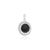 Art Nouveau 11.55 Ct Black Star Pendant Halo Zircon in 925 Sterling Silver for Her For Sale - Image 3 of 12