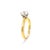 Gold Tiffany & Co. 18ct Yellow Gold Diamond Engagement Ring 0.78ct 3.7g, Size 4.75 For Sale - Image 8 of 9