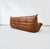 French Togo Three-Seater Sofa in Cognac Cow Leather by Michel Ducaroy for Ligne Roset For Sale - Image 11 of 15